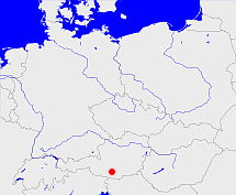 Map with the location of Zedlitzberg
