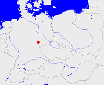Map with the location of Zedlitz